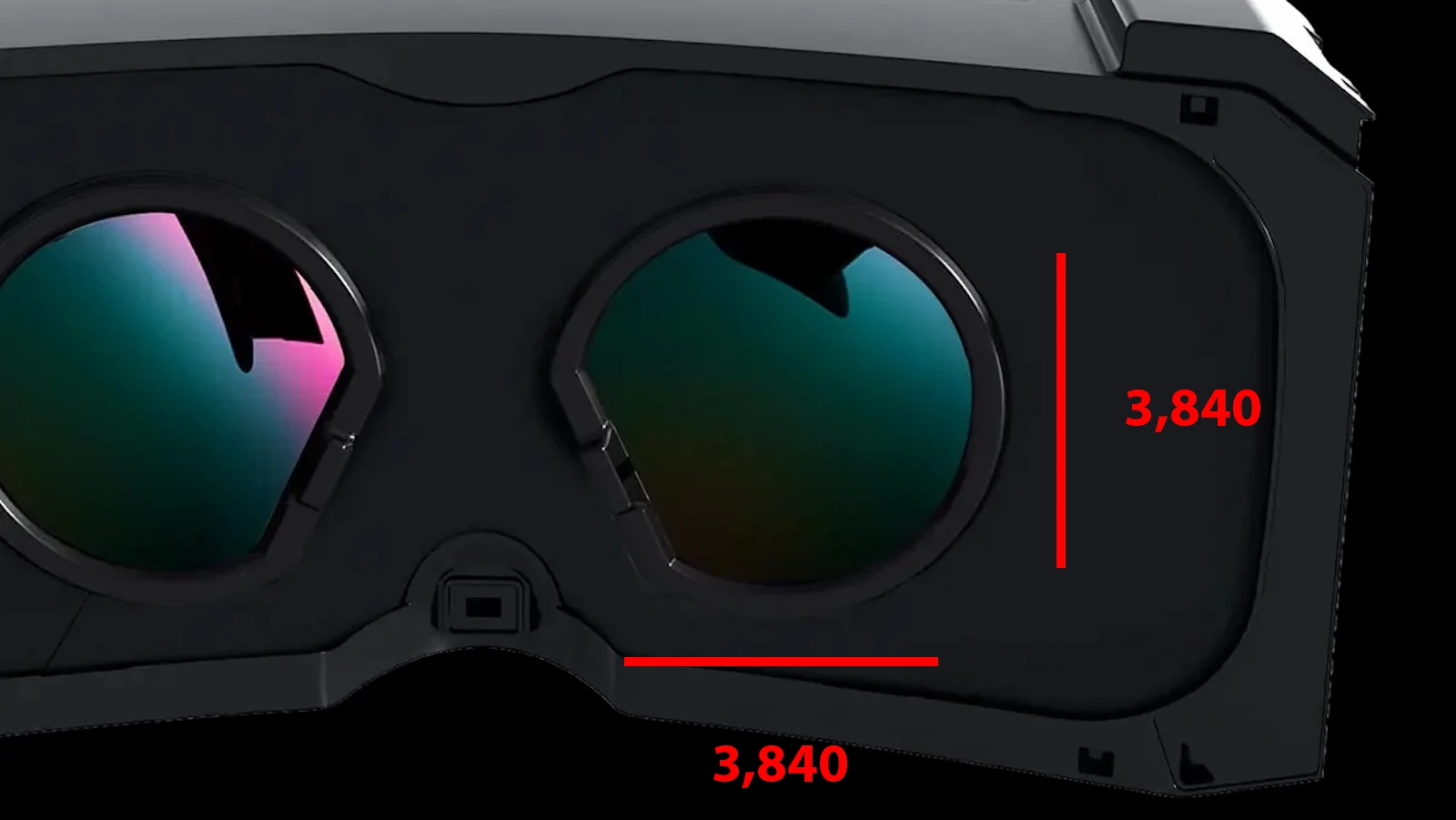VR display resolution comparison graphic