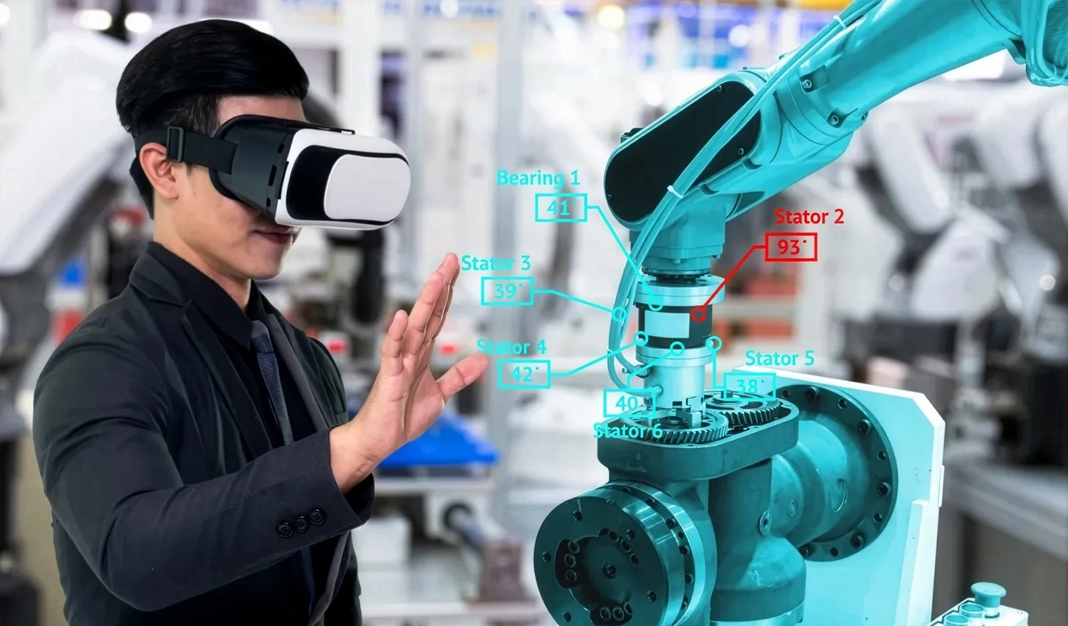 Manufacturing design review using virtual reality modelling