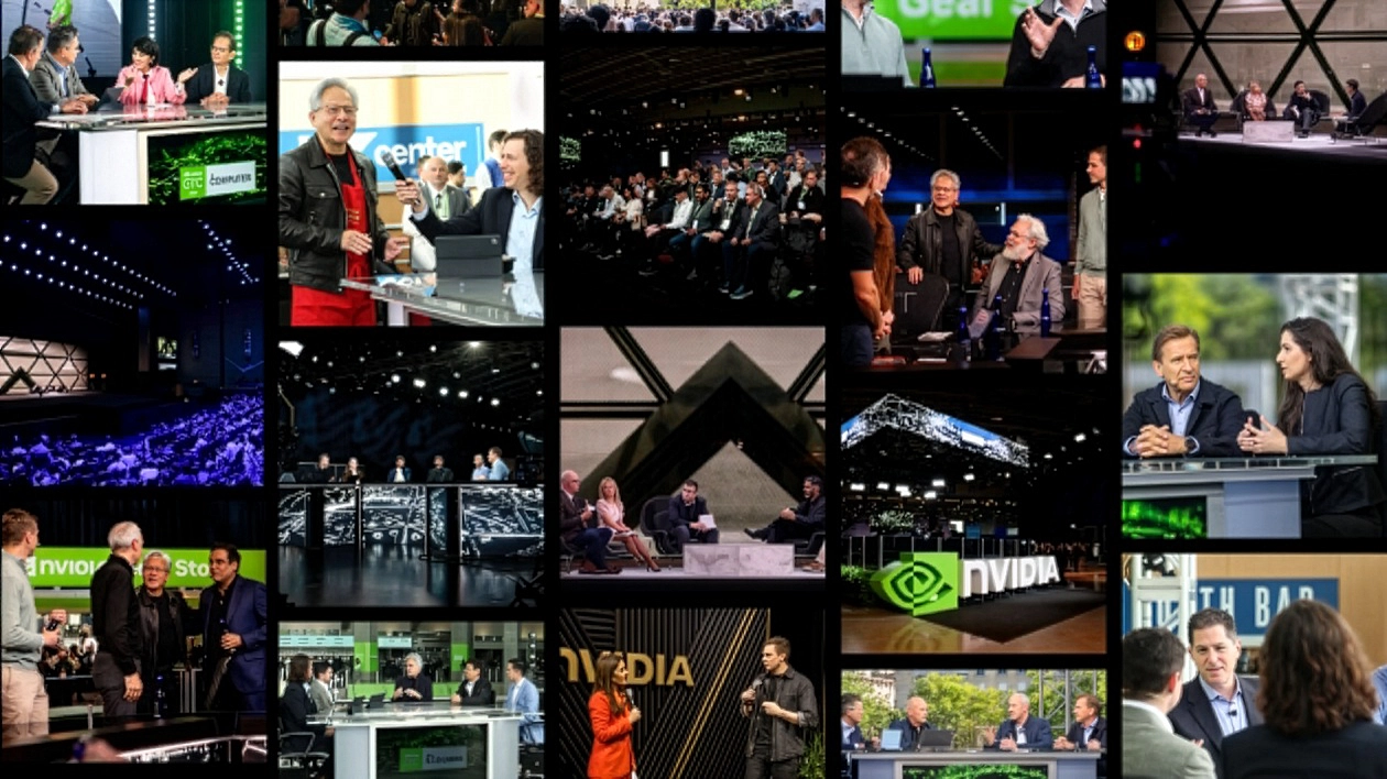 NVIDIA GTC 2026 keynote event showcasing next-generation AI hardware in San Jose