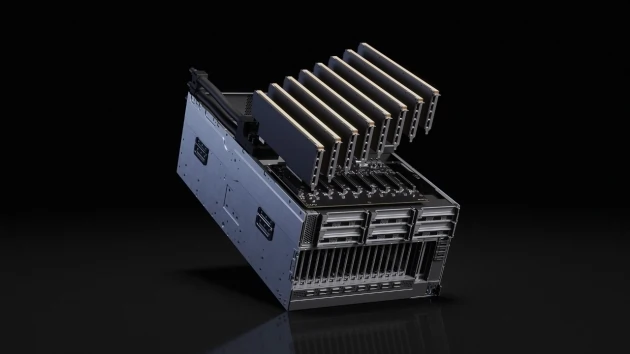 NVIDIA RTX PRO MGX 6U server chassis designed for high-density GPU configurations