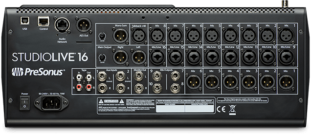 Presonus StudioLive 16 Connections