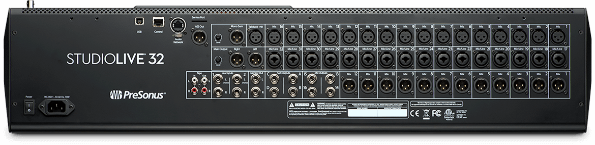 Presonus StudioLive 32 Connections