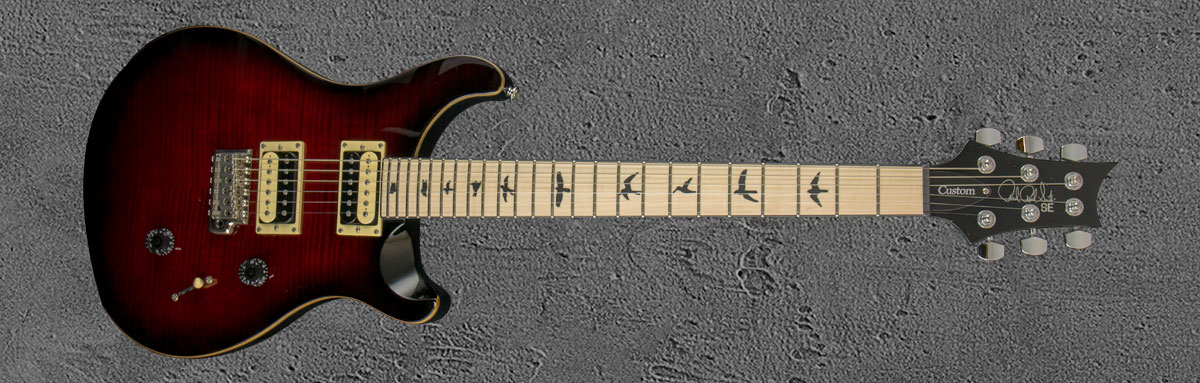 PRS SE Custom 24 Fire Red