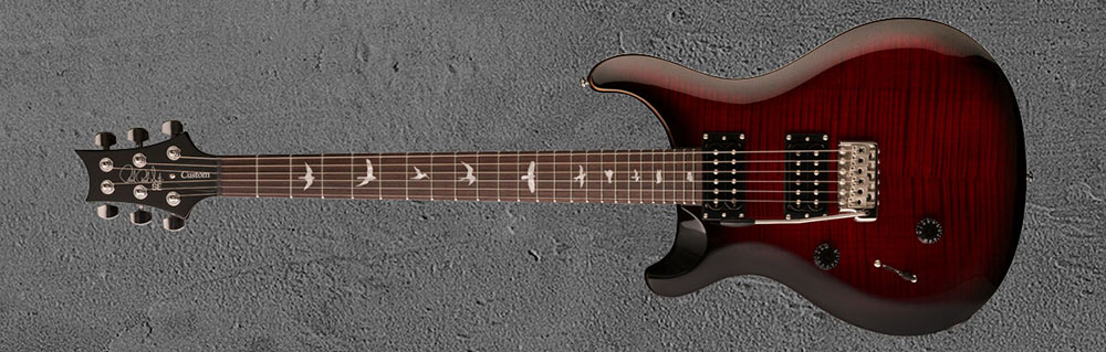PRS Custom 24 Lefty Fire Red Burst