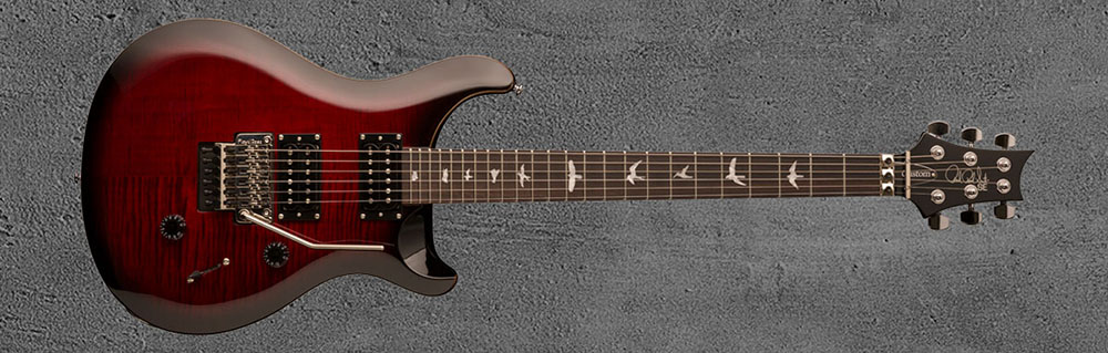 2018 PRS SE Custom 24 Floyd Fire Red Burst