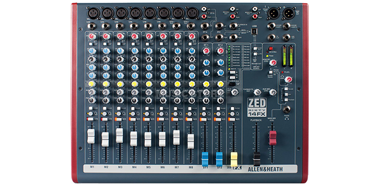 Allen & Heath ZED60-14FX 14-Channel Mixer with USB Audio