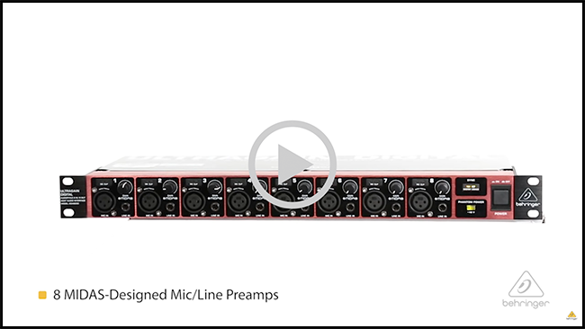 Behringer - 'Ultragain Pro Digital ADA8200' Audiophile 8 In/8 Out