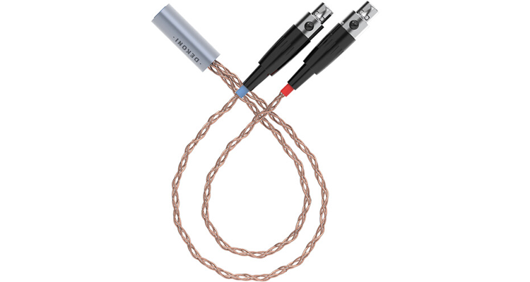 Dekoni Audio Ensemble Post-Split PCUHD Cable with 4-Pin Mini-XLR Plugs