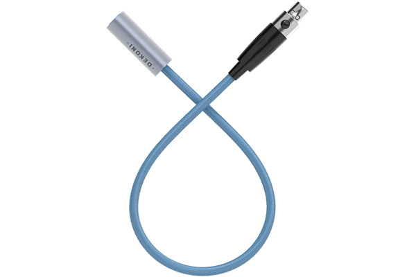 Dekoni Audio Ensemble Post-Split Nylon Wrapped Cable with Single 3-pin Mini XLR