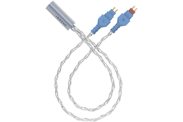 Dekoni Audio Postsplit HD600 Connectors with Silver Braided Cable