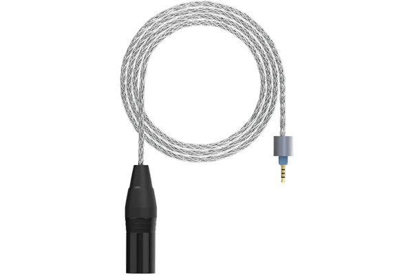 Dekoni Audio Presplit Silver Braided Cable with 4-Pin XLR Balanced Connector 52