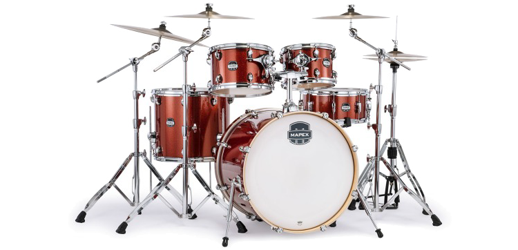 Mapex - Mars Birch 5-Piece Rock Shell Pack Blood Orange Sparkle