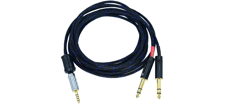 Balanced 4.4mm to Dual 6.35mm TRS Jack 6.5mm