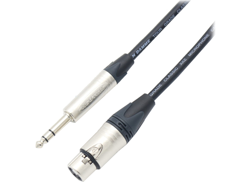 Van Damme Tour Grade XKE Classic Microphone Cable in Black, 0.5m