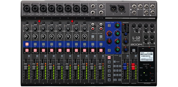 Zoom LiveTrak L-12 mixing desk