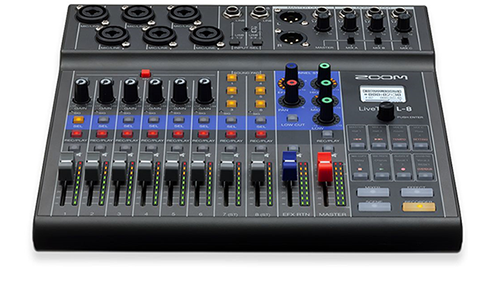 Zoom LiveTrak L-8 mixing desk