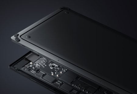 internal view of the pen display