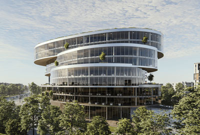 larger example oif a project using Chaos ArchDesign Collection