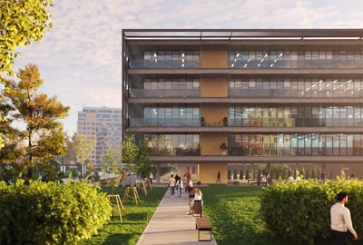 sample render of a building using the Chaos ArchViz Collection