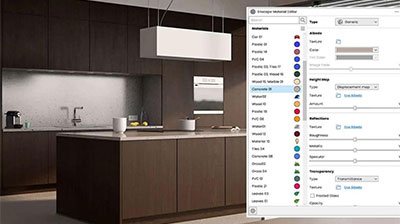 material editor in chaos enscape
