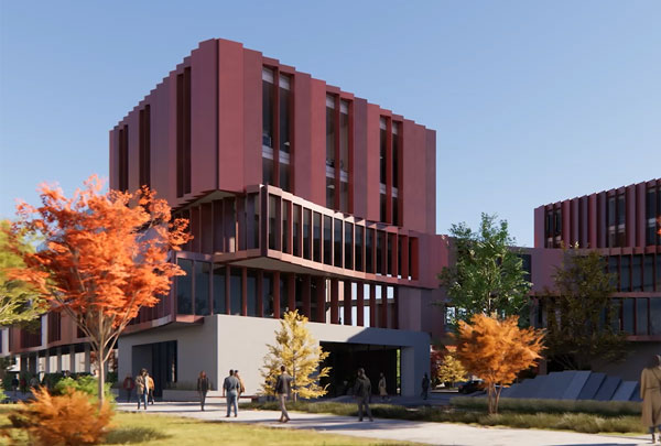 sample render of a building using chaos enscape