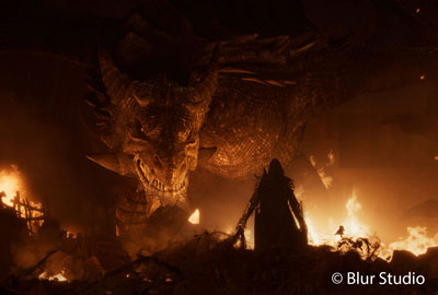 sample render of a dragon using chaos vray