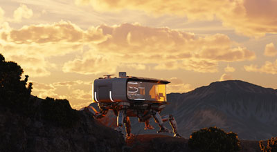 chaos vantage scifi house render