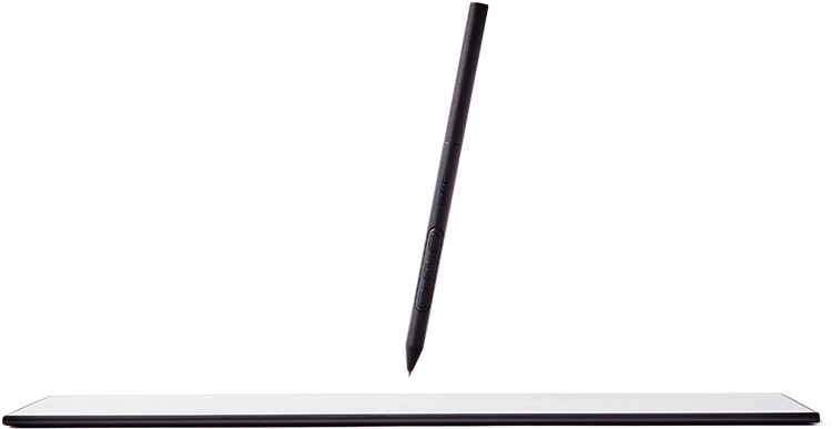 eacom pro pen 3 being used with the wacom drawing tablet