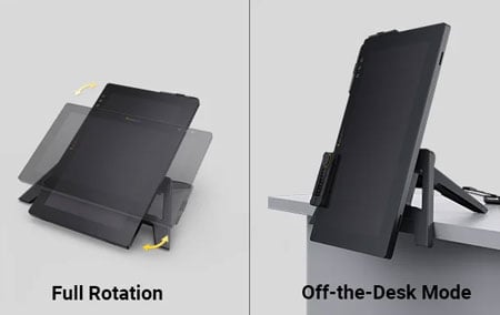 xencelabs drawing tablet stand positions