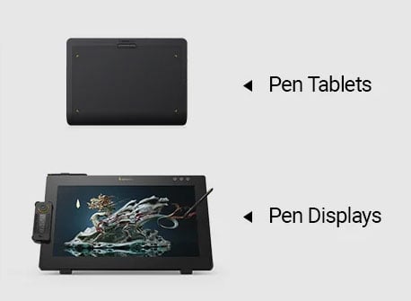 xencelabs pen tablets and display tablets comparison