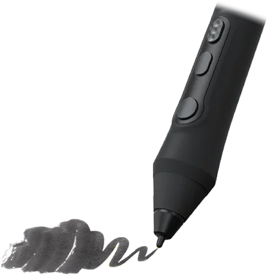 xencelabs pen drawing directly on the screen