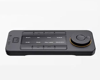 angled view of the xencelabs quick keys