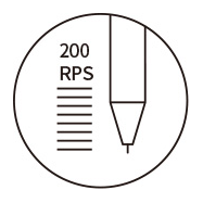 200 RPS symbol