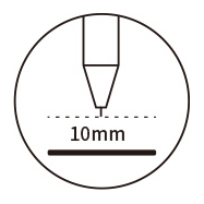 10mm Reading height symbol