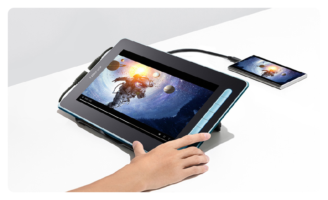 example of video mirroring using the xp pen artist 12 2nd gen