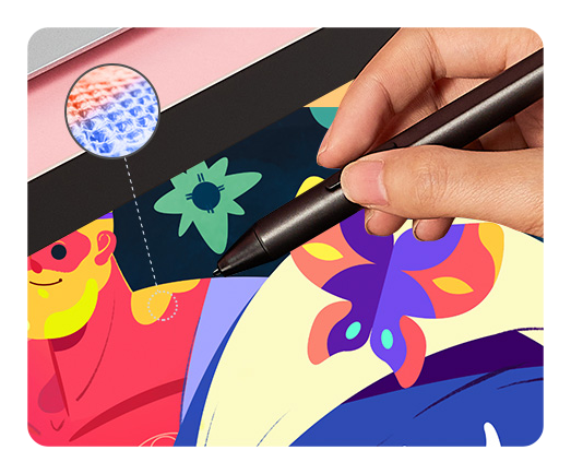 close up of someone drawing on the xp pen artist 12 2nd gen