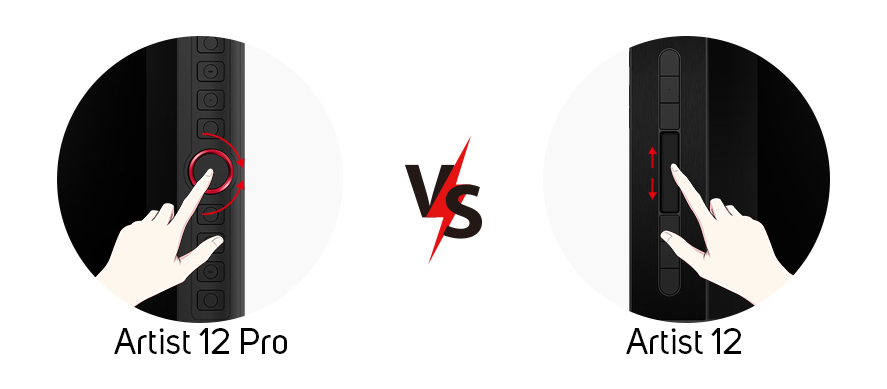 xp pen artist 12 pro and xp pen artist 12 control comparison