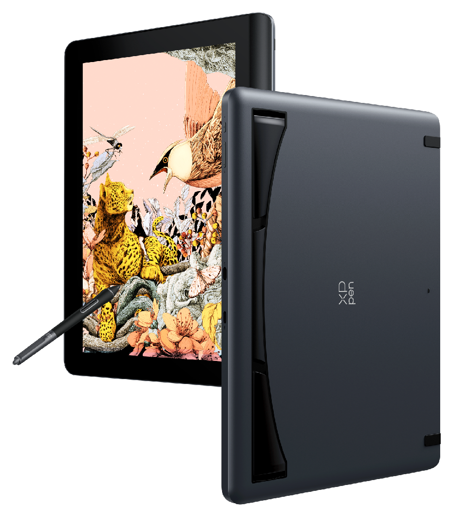 angled portrait front and back view of the xp pen artist 16 2nd gen