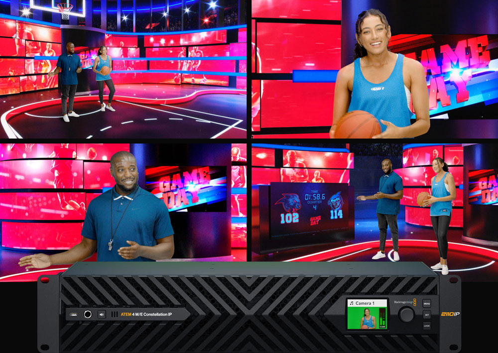example of a virtual sports set using the atem constellation