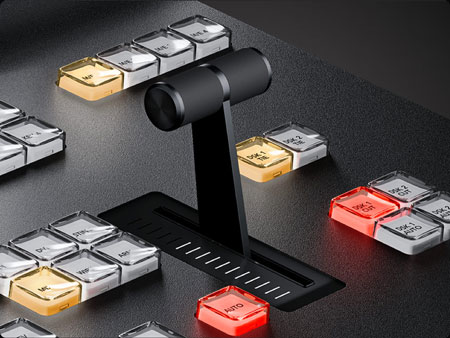 close up of a atem constellation controller