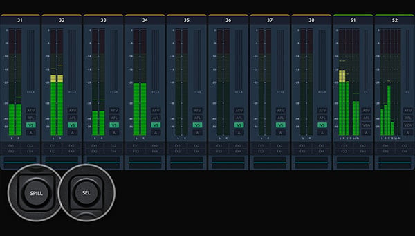 Blackmagic Design Fairlight Panel interface