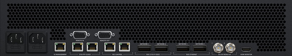 rear view of the blackmagic hyperdeck showing all of the ports
