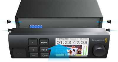replacing the blackmagic teranex mini front panel