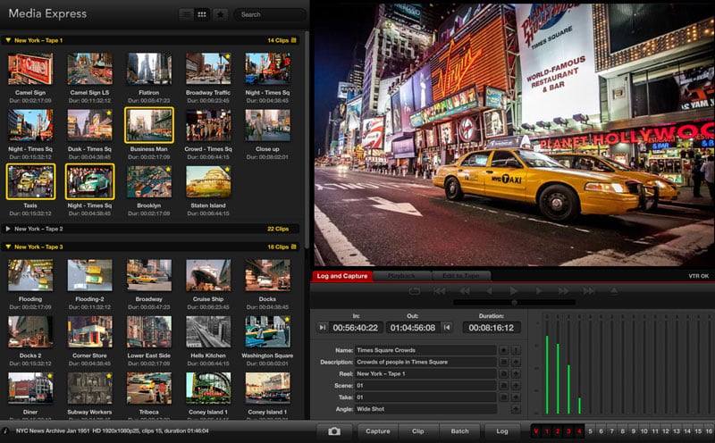 blackmagic media express interface