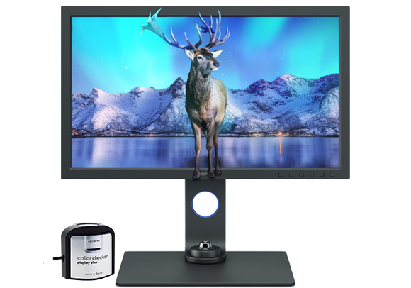 BenQ SW271C 27in 4K PhotoVue Monitor with Calibrite ColorChecker Display Plus