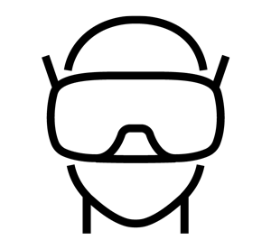 Line icon of pilot wearing DJI Goggles N3