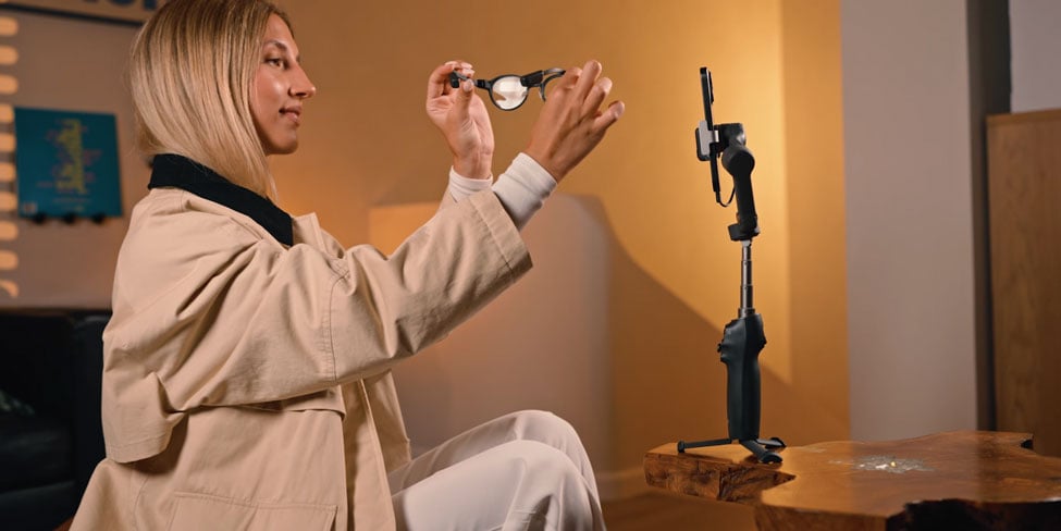 dji osmo mobile being used for commercial filming