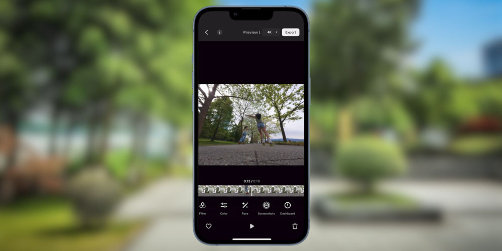 dji osmo nano live photos interface