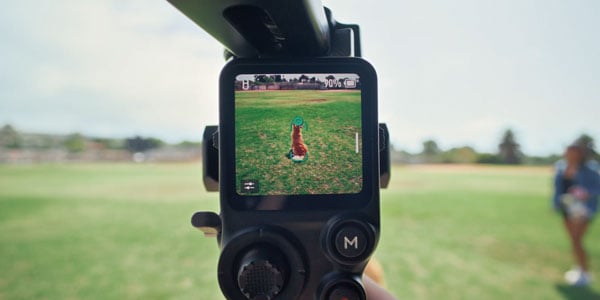 DJI RS 5 tracking a dog