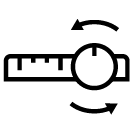 line icon of DJI RS 5 balancing tuning controls
